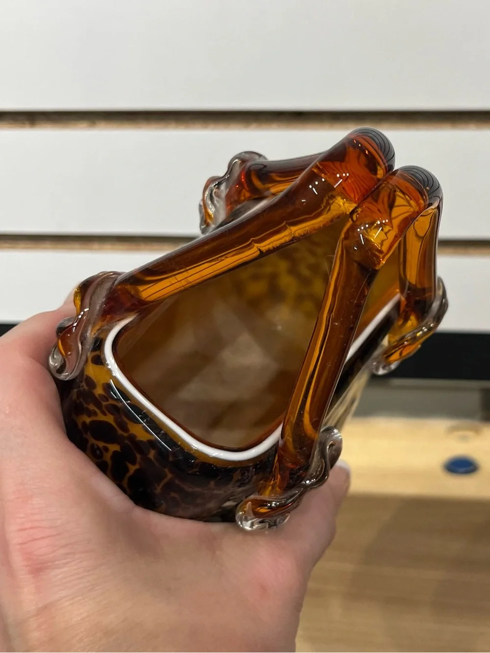 Vintage Murano style art glass purse